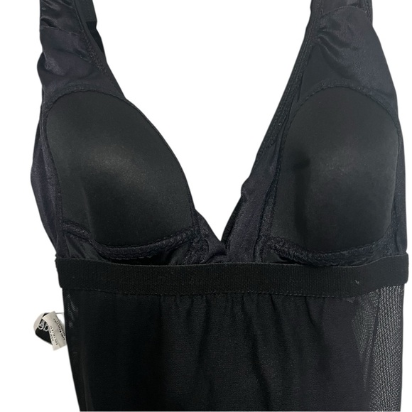 Longitude Black and White Swimsuit with Belt Detail 10 - Picture 6 of 6